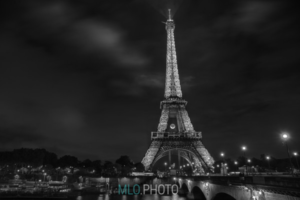 Paris, Eiffel Tower, Night, Architecture